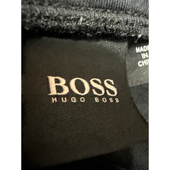 BOSS Hugo Boss Women's Black High Waisted Straight Drawstring Sweat Pants Size L - Picture 5 of 7